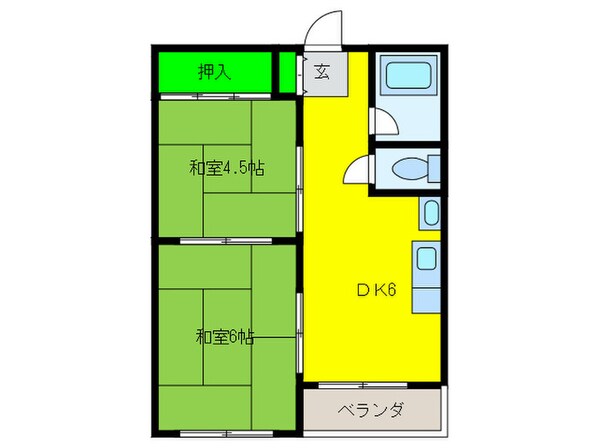 大栄マンションの物件間取画像